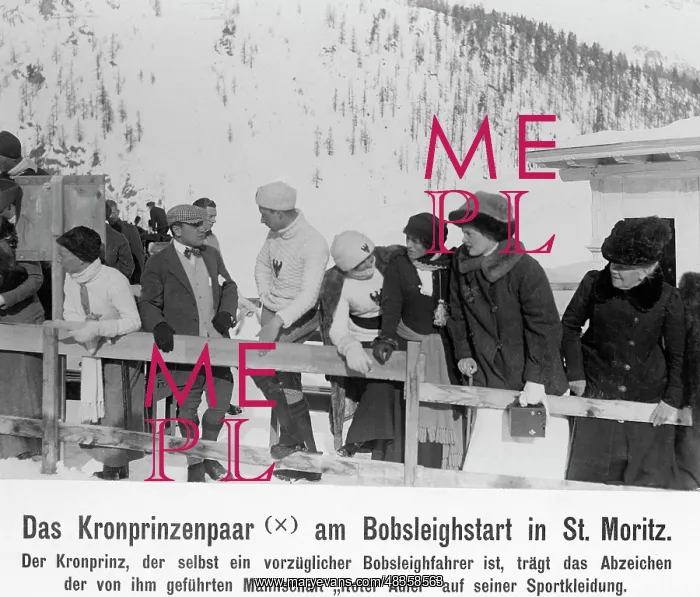 : The german crown prince couple doing winter : The german crown prince couple doing winter