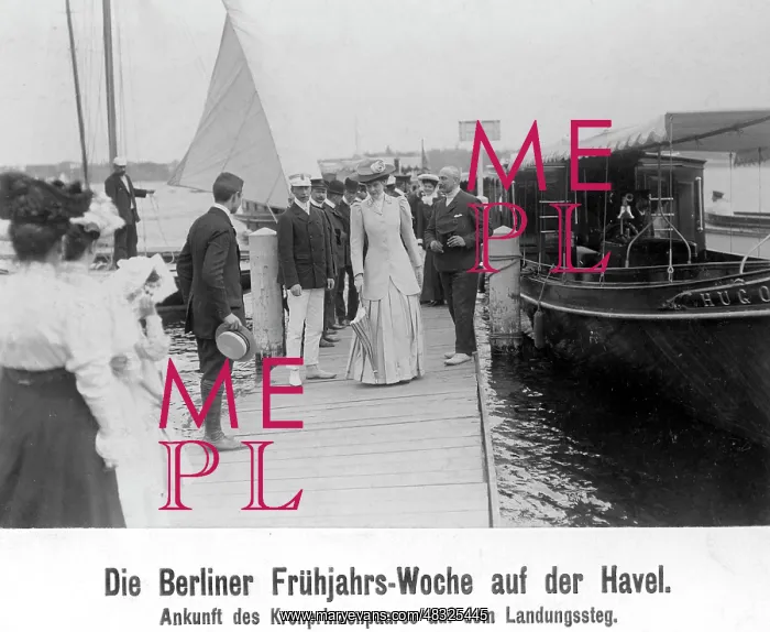 : The German Crown Prince and Princess at the : The German Crown Prince and Princess at the