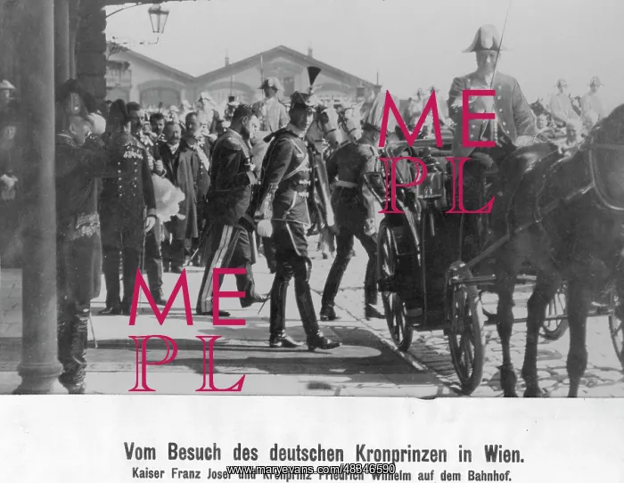 : The German Crown Prince visiting Austria, 1909 : The German Crown Prince visiting Austria, 1909