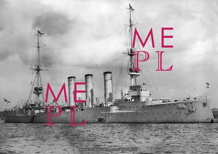 : The German cruiser Emden, 1914 : The German cruiser Emden, 1914