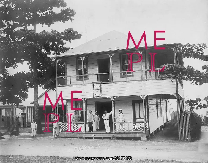 : German Customs Office in Apia in Samoa, 1910 : German Customs Office in Apia in Samoa, 1910