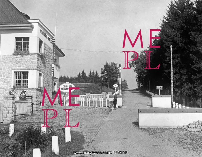 : German-Czech border, 1933 : German-Czech border, 1933