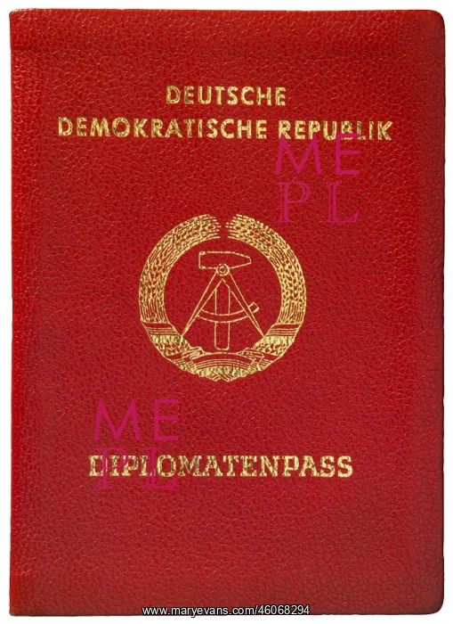 : German Democratic Republic Passport Cover : German Democratic Republic Passport Cover
