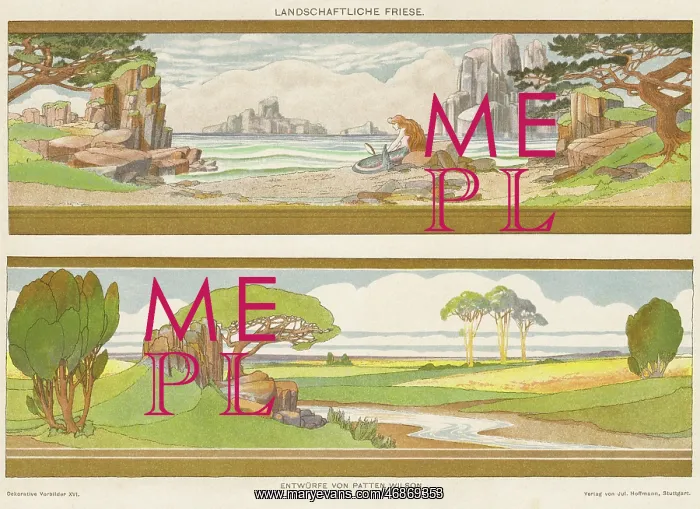 : German design, two panoramic landscapes : German design, two panoramic landscapes