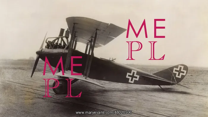: German DFW CV biplane, WW1 : German DFW CV biplane, WW1