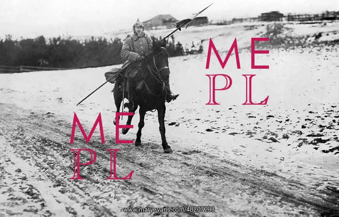 : German dispatch rider in Russian Poland, 1915 : German dispatch rider in Russian Poland, 1915