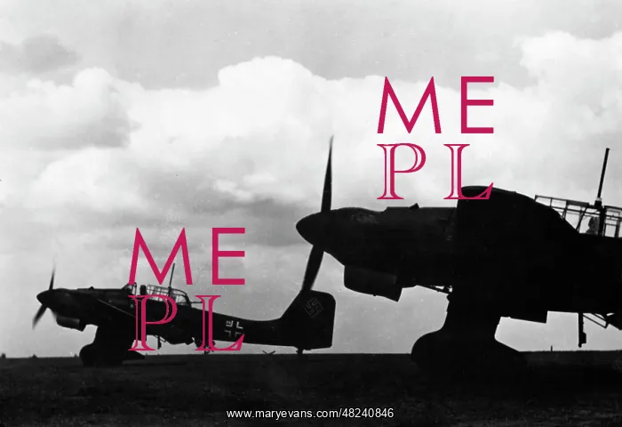 : German dive bombers at an airfield during the Western : German dive bombers at an airfield during the Western