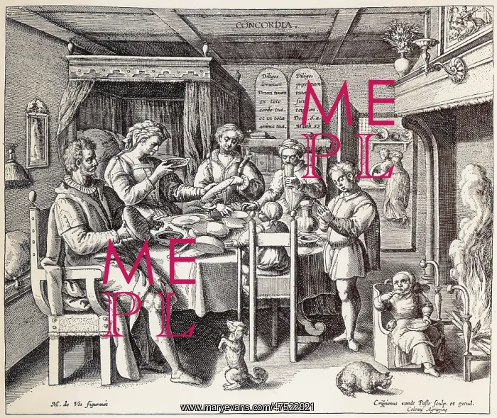 : German Family at Table : German Family at Table