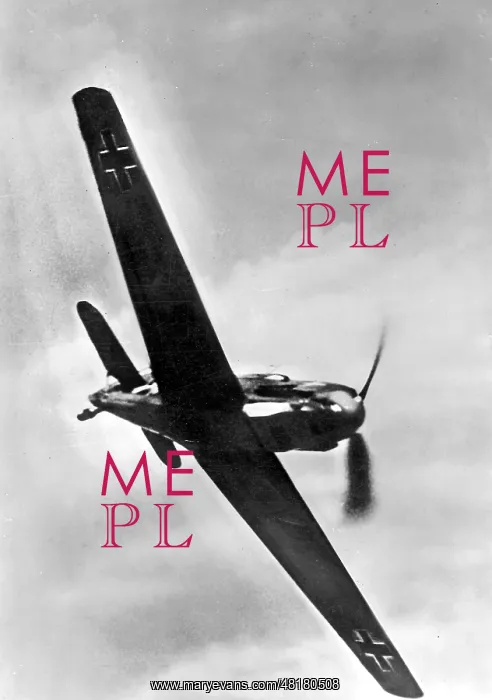: German Fighter Plane Messerschmitt Me 109E, 1940 : German Fighter Plane Messerschmitt Me 109E, 1940