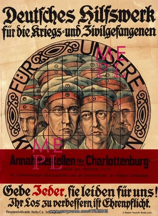 : German First World War poster : German First World War poster