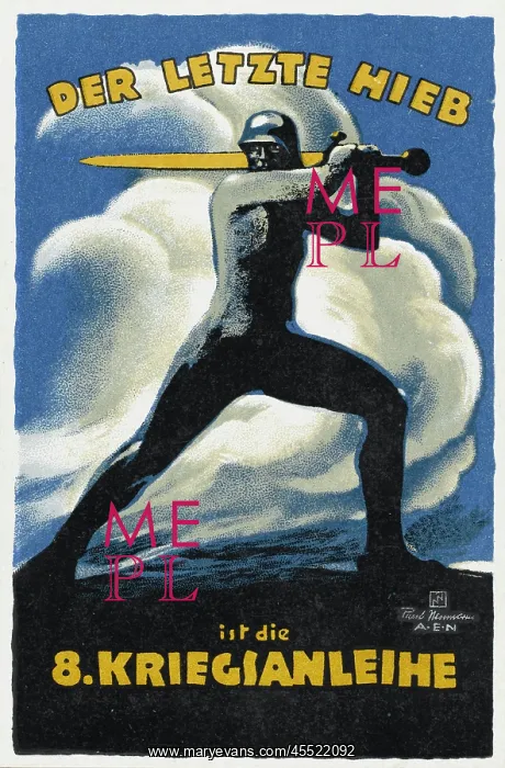 : German First World War Propaganda Poster : German First World War Propaganda Poster