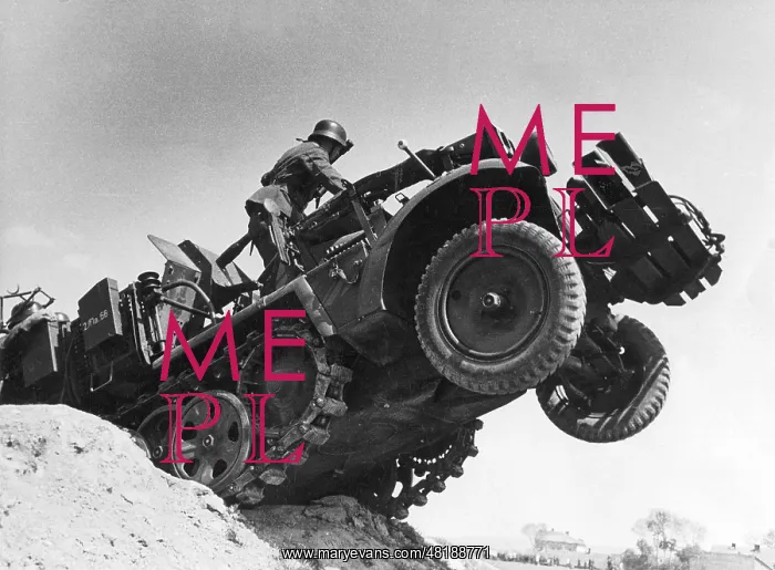 : German Flak on a tractor unit on a drill ground : German Flak on a tractor unit on a drill ground