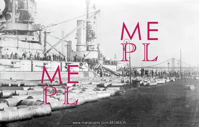  : The German fleet delivers its ammunition in