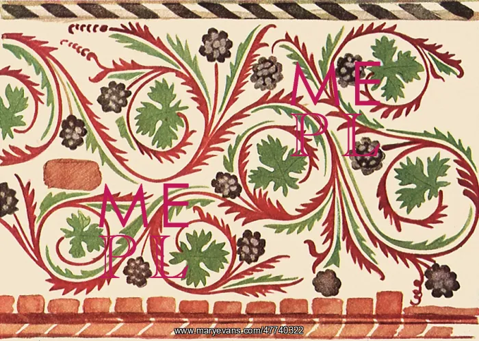  : German Floral Pattern Motif