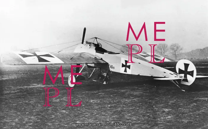 : German Fokker E I fighter plane, WW1 : German Fokker E I fighter plane, WW1