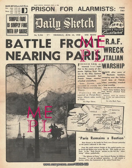 : German forces held 15 miles from Paris : German forces held 15 miles from Paris