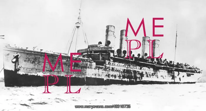 : A German four-stack liner - WW1 : A German four-stack liner - WW1