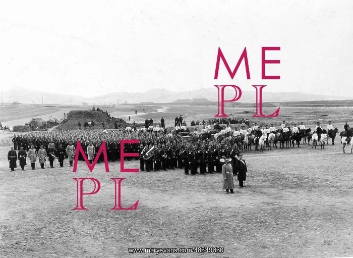 : German garrison parade ground in Tsingtao, 1901 : German garrison parade ground in Tsingtao, 1901