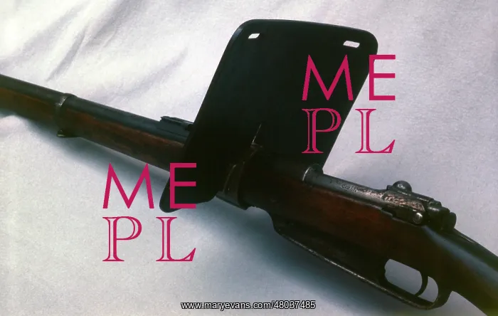 : German Gewehr 88 rifle with face guard : German Gewehr 88 rifle with face guard