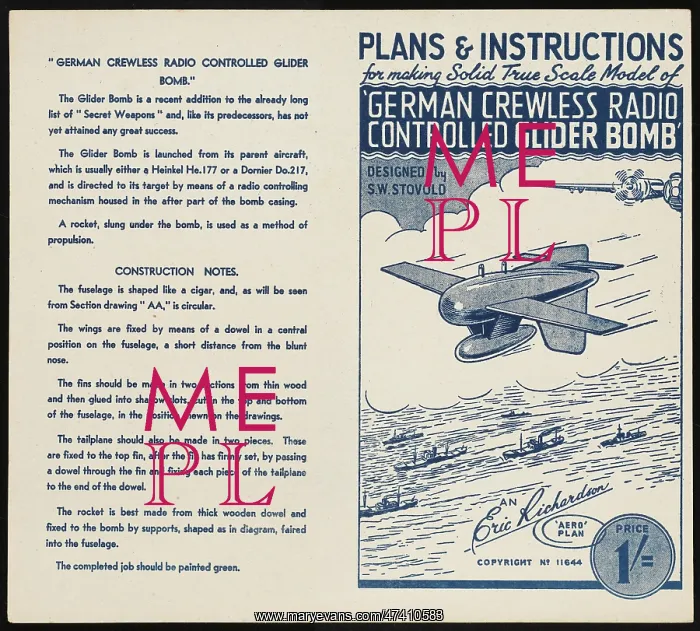 : GERMAN GLIDER BOMB : GERMAN GLIDER BOMB
