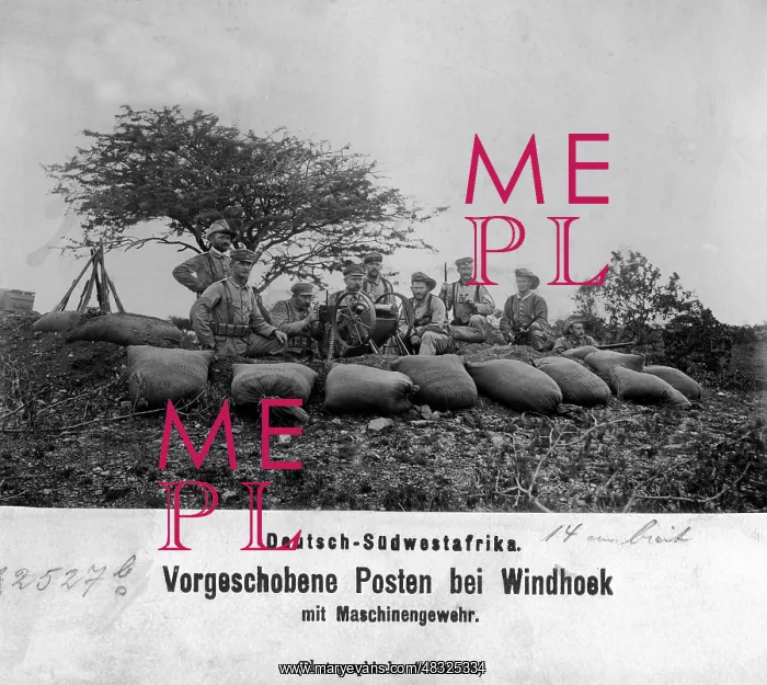 : German guard at Windhoek, 1905 : German guard at Windhoek, 1905