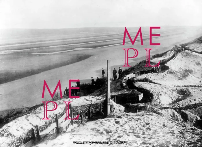 : German guards at the Coast of Flanders, 1915 : German guards at the Coast of Flanders, 1915