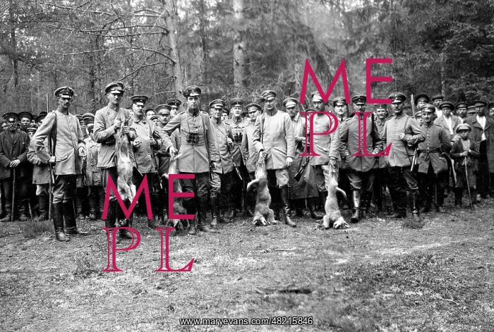 : German hunting party, 1916 : German hunting party, 1916