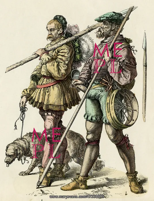 : German Huntsmen 16th century : German Huntsmen 16th century