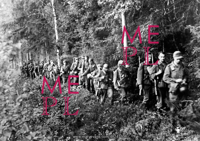 : German infantry during the retreat fights on the Eastern : German infantry during the retreat fights on the Eastern