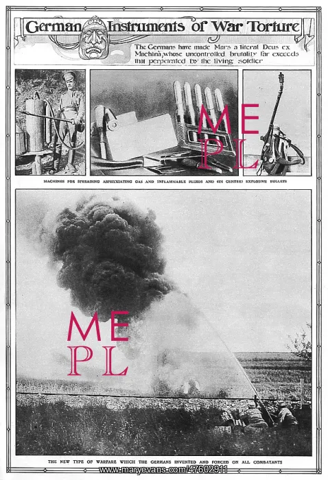 : German Instruments of War Torture, WW1 : German Instruments of War Torture, WW1