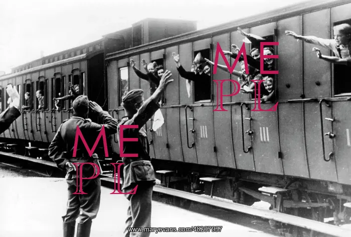 : German internees after their release in France, 1940 : German internees after their release in France, 1940