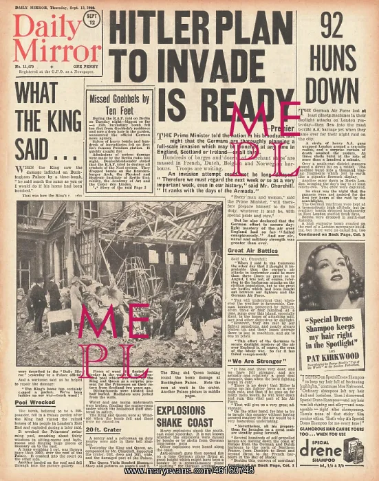: German Invasion of Britain Imminent : German Invasion of Britain Imminent