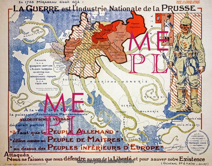 : German invasion as giant octopus during WW1 : German invasion as giant octopus during WW1