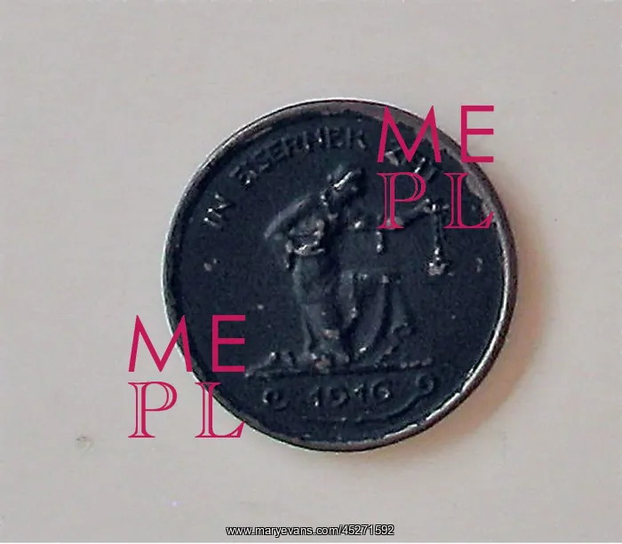 : A German iron commemorative medal - 1916 : A German iron commemorative medal - 1916