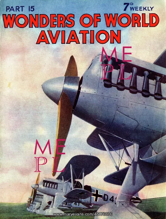  : German Luftwaffe Heinkel He 51 Fighter Biplane