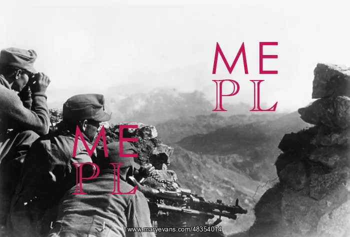 : German machine gun position in the Caucasus, 1942 : German machine gun position in the Caucasus, 1942
