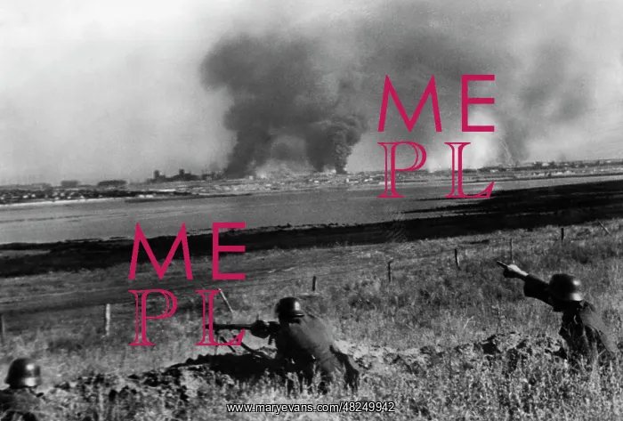 : German machine gun position on the Eastern Front, 1941 : German machine gun position on the Eastern Front, 1941