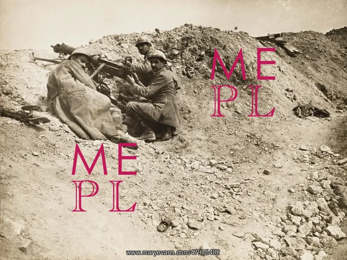 : German machine gun position WWI : German machine gun position WWI