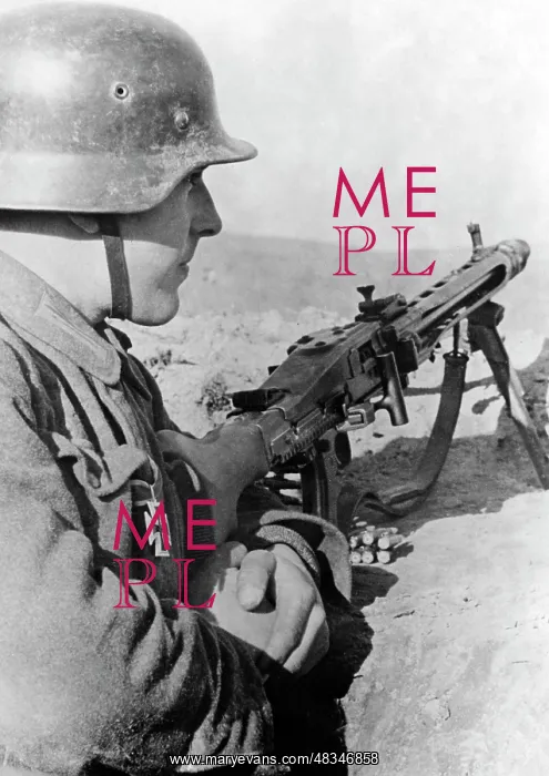  : German machine gun post, 1943