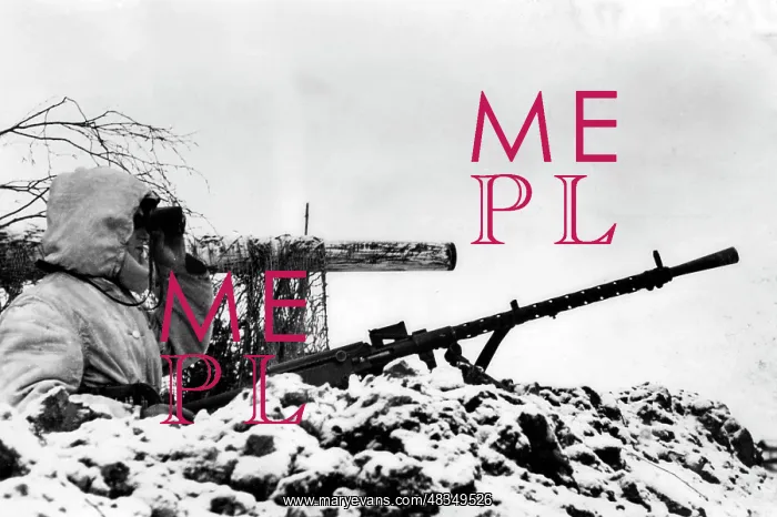 : German machine-gun post in the forward area of Newel, 1944 : German machine-gun post in the forward area of Newel, 1944