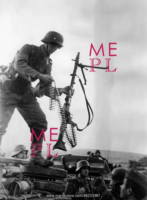 : A German machine-gunner, 1941 : A German machine-gunner, 1941