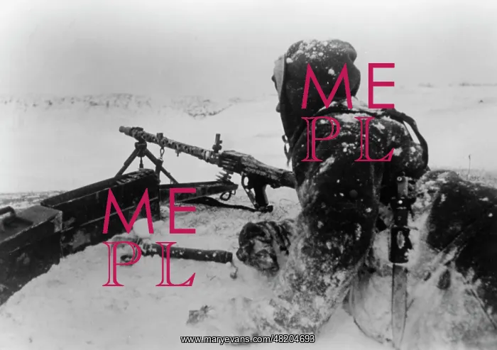 : German machine-gunner on the Eastern Front, 1943 : German machine-gunner on the Eastern Front, 1943