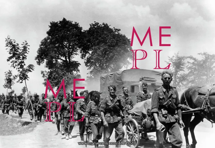 : German marching column on the Eastern Front, 1941 : German marching column on the Eastern Front, 1941