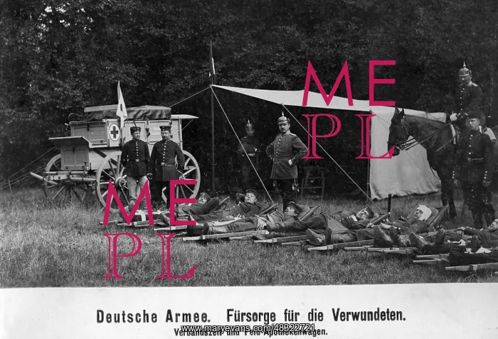 : German medical unit during a manoeuvre, 1902 : German medical unit during a manoeuvre, 1902
