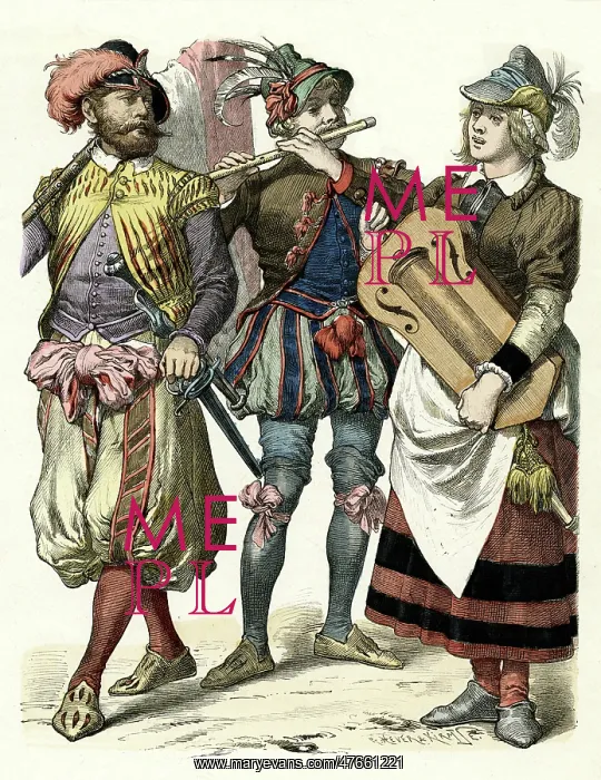 : German men in costume : German men in costume