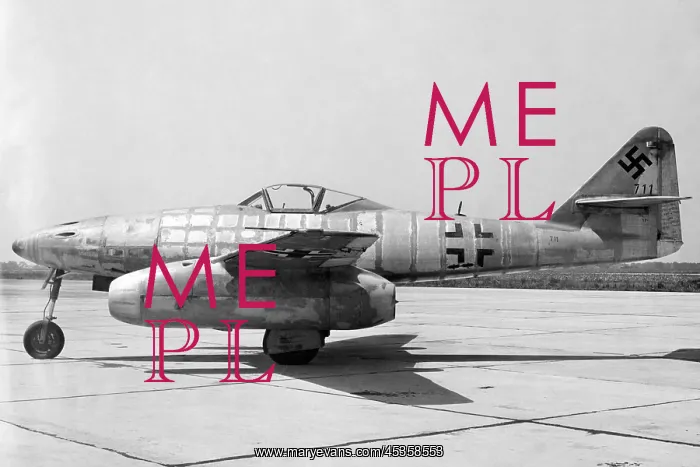 : German Messerschmitt 262 jet-propelled plane in : German Messerschmitt 262 jet-propelled plane in