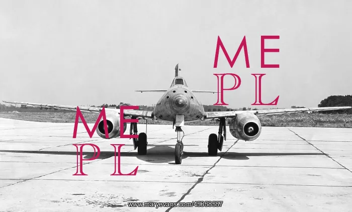 : German Messerschmitt 262 jet-propelled plane in : German Messerschmitt 262 jet-propelled plane in