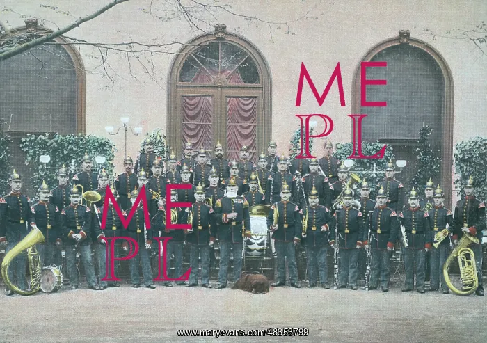 : German military band, around 1880 : German military band, around 1880