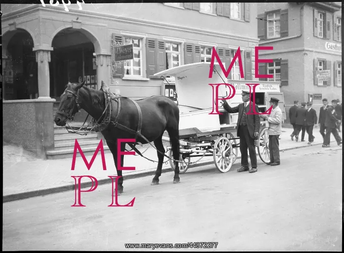 : GERMAN MILK HORSE & CART : GERMAN MILK HORSE & CART