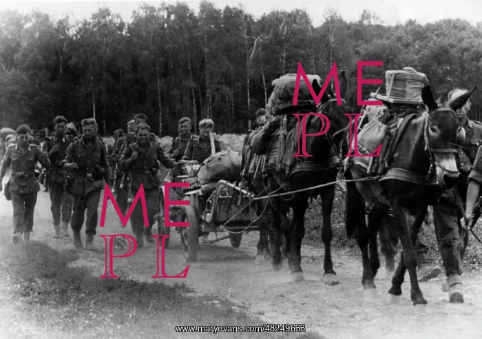 : German mountain infantry battalion on the advance in the : German mountain infantry battalion on the advance in the